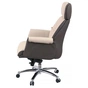 Офісне крісло Аклас Драгобрат, AL MB, Шкіра LC-F Beige/PU Dark Brown (00179841) - зменшене зображення 3