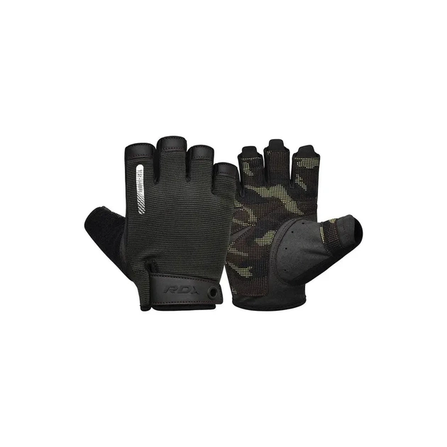 Рукавички для фітнесу RDX T2 Half Brown M (WGA-T2HBR-M) - изображение 1
