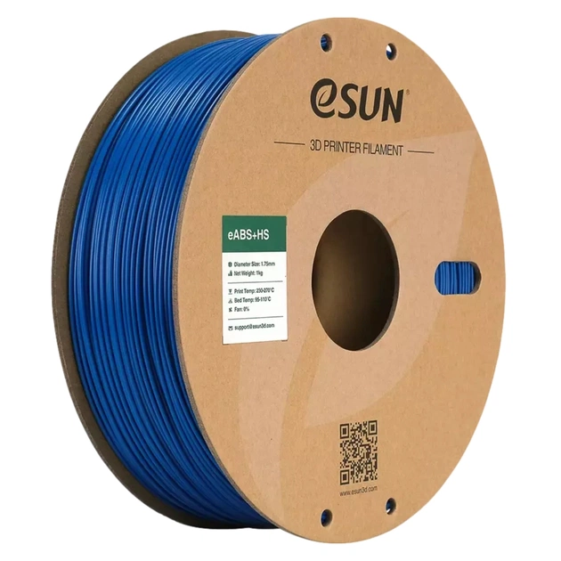 Пластик для 3D-принтера eSUN eABS-HIGH SPEED 1кг, 1.75мм, BLUE (EABS+HS-P175U1) - зображення 1