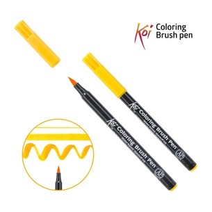 Художній маркер KOI Маркер-пензель акварельний Жовтий темний, 4 (084511392977) зображення 1