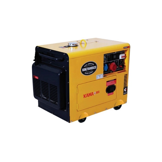 Генератор KAMA KDK7500SC3, 230/400V, 50Hz, 5.5kW, 6.9KVA, 14.5л (KDK7500SC3) - зображення 1