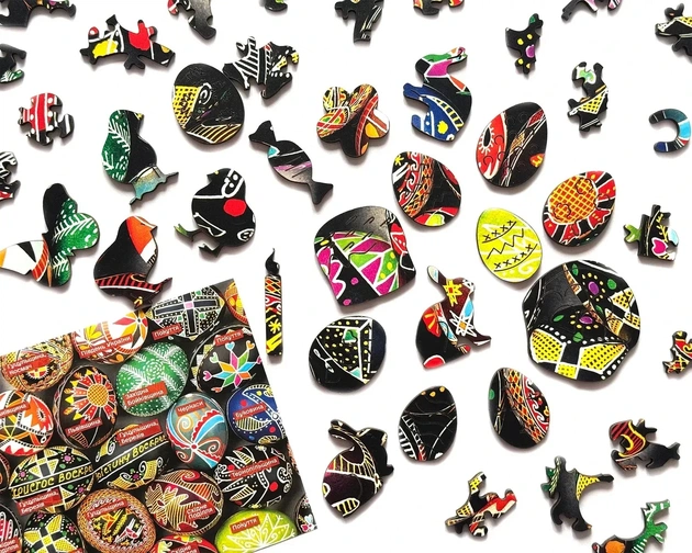 Пазл дерев`яний UkrainianPuzzles Мистецтво писанкарства Віри Манько - зображення 6