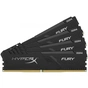 Модуль пам'яті для комп'ютера DDR4 32GB (4x8GB) 2400 MHz HyperX Fury Black Kingston Fury (ex.HyperX) (HX424C15FB3K4/32) - зменшене зображення 4