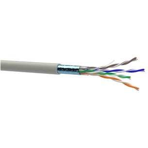 Кабель мережевий OK-Net FTP cat.5e, 305м (F/UTP-cat.5E-SL) (КПВЭ-ВП (100) 4*2*0,46) изображение 1