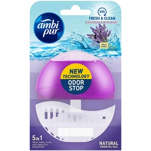 Туалетный блок Ambi Pur Lavander & Rosmaray 55 мл (8435495816386) изображение 1