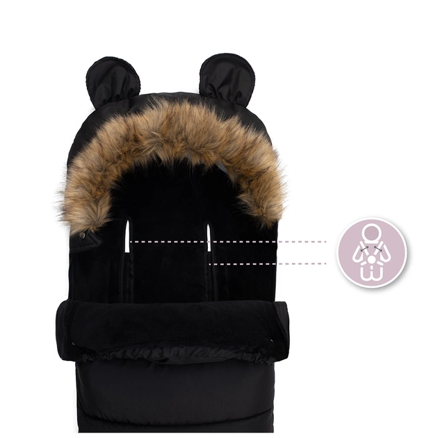 Зимовий конверт MoMi Sleeping bag black (AKCE00032) - picture 7