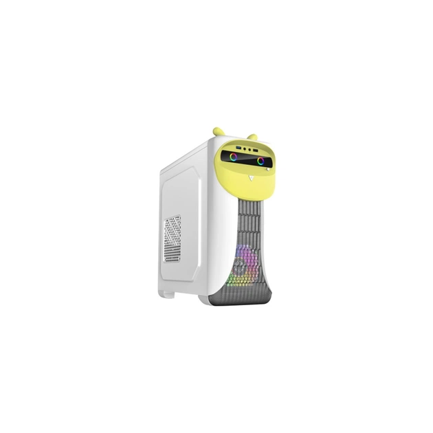 Корпус Gamemax CUTEOWL White-Yellow - зображення 1