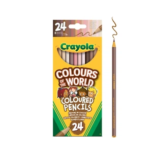 Олівці кольорові Crayola Colours of the World 24 шт (68-4607) зображення 1
