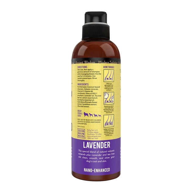 Шампунь для животных RELIQ с экстрактом лаванды 500 мл (0095014120387) - изображение 3