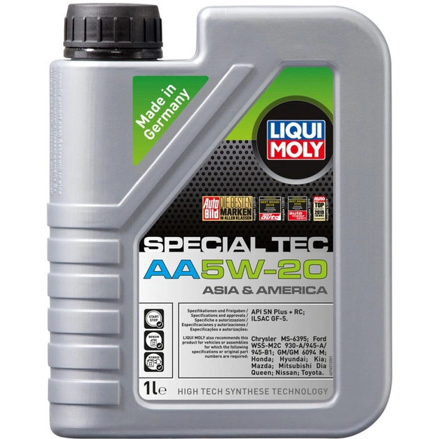 Моторна олива Liqui Moly SPECIAL TEC AA 5W-20 1л. (20792) - изображение 1