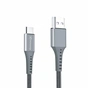 Дата кабель USB 2.0 AM to USB-C 1.2m Grey Grand-X (FC-12G) - зменшене зображення 2