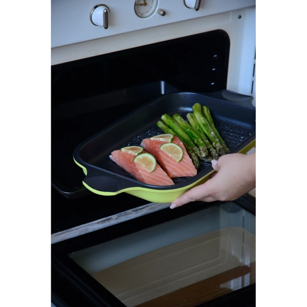 Жаровня Ringel Zitrone 34x24x13.5 см 6+3 л Жовта (RG-2108-34) - picture 11