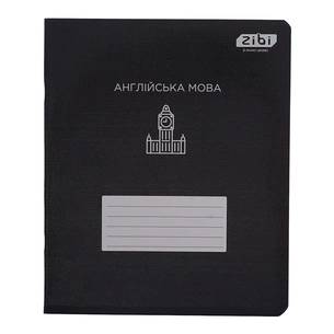 Зошит ZiBi предметний BLACK 48 аркушів клітинка, англійська мова (ZB.1700-17) зображення 1