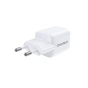 Мережевий зарядний пристрій Choetech (USB-C+USB-A) White (PD5012-EU-WH) - зменшене зображення 2