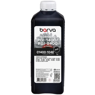 Чорнило Barva Canon PGI-1400/PGI-2400 1 л, special pigment, black (C1400-1042) зображення 1