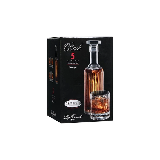 Набір для напоїв Luigi Bormioli Bach для віскі 5 предметів (11424/02) - picture 4