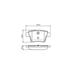 Гальмівні колодки Bosch 0 986 494 076 зображення 1