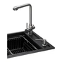Мийка кухонна GRANADO Optimal Estella black (+ змішувач Badalona LUX inox + дозатор Redondo inox + коши (ksg0201) - зменшене зображення 3