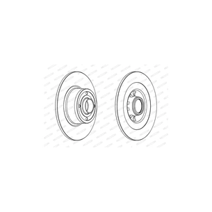 Гальмівний диск FERODO DDF1443C-1 зображення 1