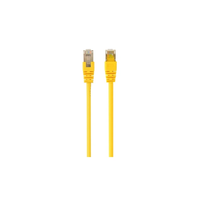 Патч-корд 0.25м FTP cat.6 CCA yellow Cablexpert (PP6-0.25M/Y) - изображение 1