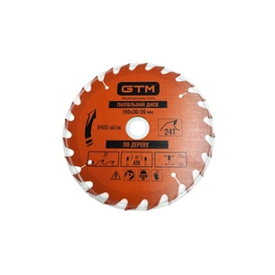 Круг відрізний GTM 190×30мм, 24 зуби, по дереву (SBW-19024) зображення 1