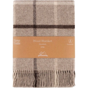 Плед Ardesto Leonardo Alpina 100% вовна, бежевий 140x200 см (ART0702LM) picture 1