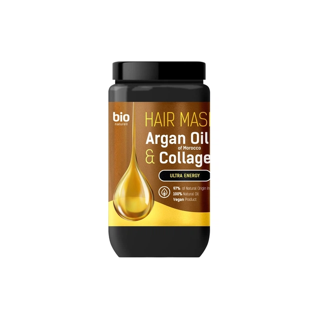 Маска для волос Bio Naturell Argan Oil of Morocco & Collagen 946 мл (4820168433917) - изображение 1