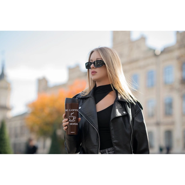 Термочашка Ardesto Coffee Time 450 мл Брунатна (AR2645CB) - picture 3