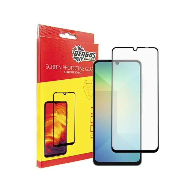 Стекло защитное Dengos Full Glue iPhone 16 Plus (black) (TGFG-368) - изображение 1