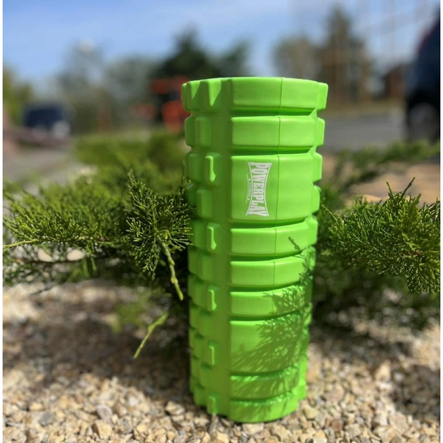 Масажний ролик PowerPlay 4025 Massage Roller 33x14см Зелений (PP_4025_Green) - picture 4