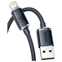 Дата кабель USB 2.0 AM to Lightning 2.0m 2.4A black Baseus (CAJY000101) - уменьшенное изображение 2