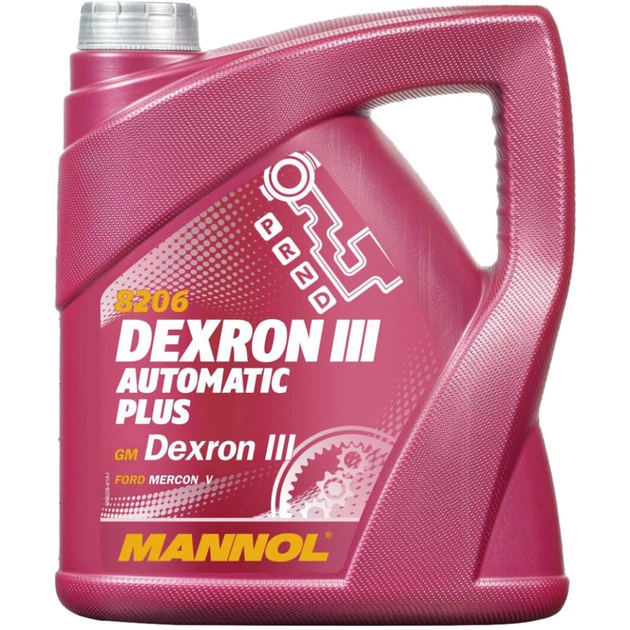 Трансмиссионное масло Mannol DEXRON III AUTOMATIC PLUS 4л (MN8206-4) - изображение 1
