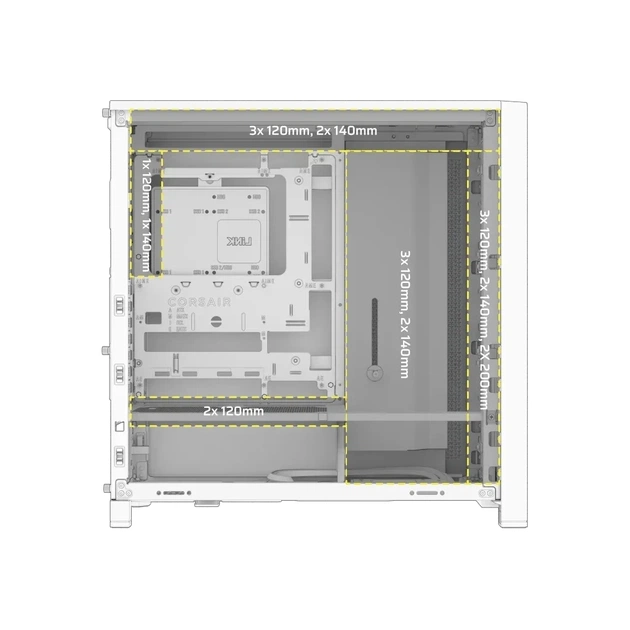Корпус для ПК Corsair FRAME 4000D RS White (CC-9011313-WW) - picture 6
