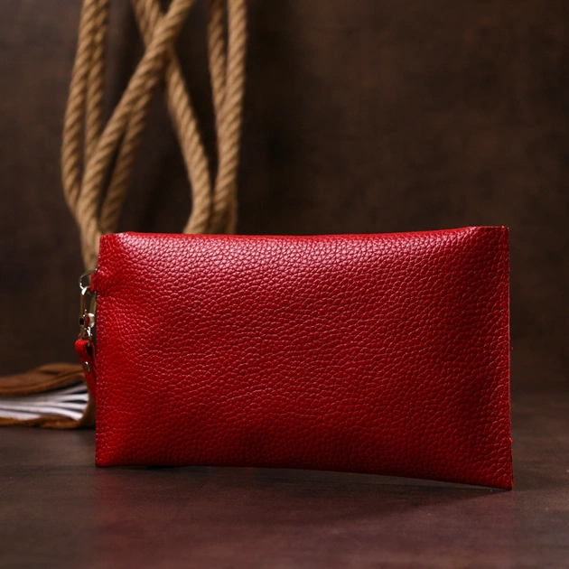 Косметичка Shvigel Шкіряна тревел Червона (16417) - зображення 9