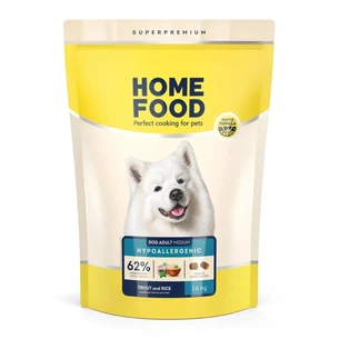Сухий корм для собак Home Food ADULT MEDIUM Hypoallergenic з фореллю та рисом 1.6 кг (4820235020323) зображення 1