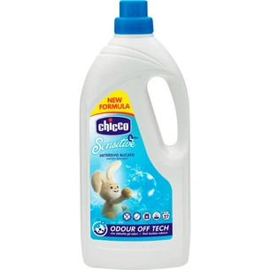 Гель для прання Chicco Sensitive для дитячих речей 1.5 л (8058664122325) изображение 1