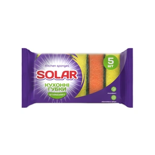 Губки кухонні Solar Household Standard 5 шт. (4820269930025) зображення 1