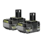 Набір акумулятор + зарядний пристрій Ryobi ONE+ RB1850X2 18V, 2х5Ah (5133005305) - уменьшенное изображение 1