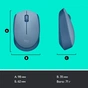 Мишка Logitech M171 Blue Grey (910-006866) - зменшене зображення 8