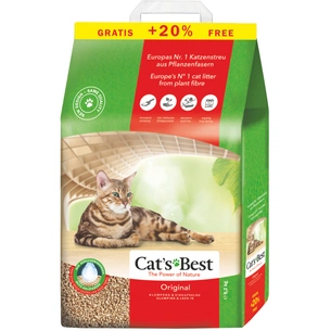 Наповнювач для туалету Cats Best Original Деревний грудкувальний 5.2 кг (10 + 2 л) (4002973191163) зображення 1
