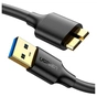 Дата кабель USB 3.0 AM to Micro B 0.5m US130 black Ugreen (10840) - зменшене зображення 1