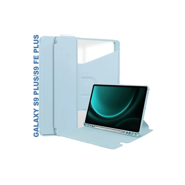 Чохол до планшета BeCover 360° Rotatable Samsung Tab S9 Plus (SM-X810/SM-X816)/S9 FE Plus (SM-X610/SM-X616) 12.4" Light Bl (710401) - изображение 1