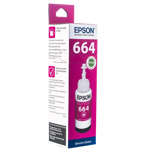 Контейнер с чернилами Epson 664 magenta (70мл) L100/L200 (C13T66434A) - изображение 1