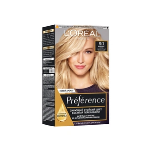 Фарба для волосся L'Oreal Paris Preference 9.1 - Дуже світло-русявий попелястий (3600520248837) зображення 1