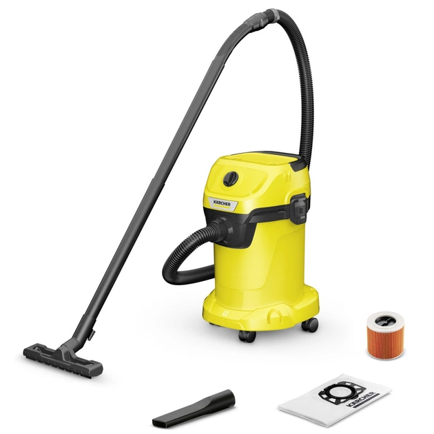 Пилосос будівельний Karcher WD 3 V-19/6/20 1000 Вт, 19л, 6м, 4.780 кг (1.628-123.0) - изображение 1