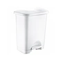Контейнер для сміття Irak Plastik Stella з педаллю білий 45 л (4569) - зменшене зображення 1