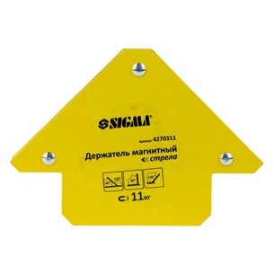 Магніт для зварювання Sigma стріла 11кг 75x65мм (45,90,135°) (4270311) изображение 1
