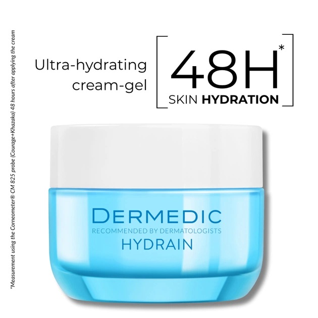 Крем для обличчя Dermedic Hydrain 3 Hialuro Ультра зволожувальний крем-гель 50 мл (5901643172718) - picture 3