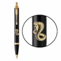 Ручка кулькова Parker IM 17 ZODIAC Black GT BP Дерев'яна Змія (22032_Z402y) - зменшене зображення 1