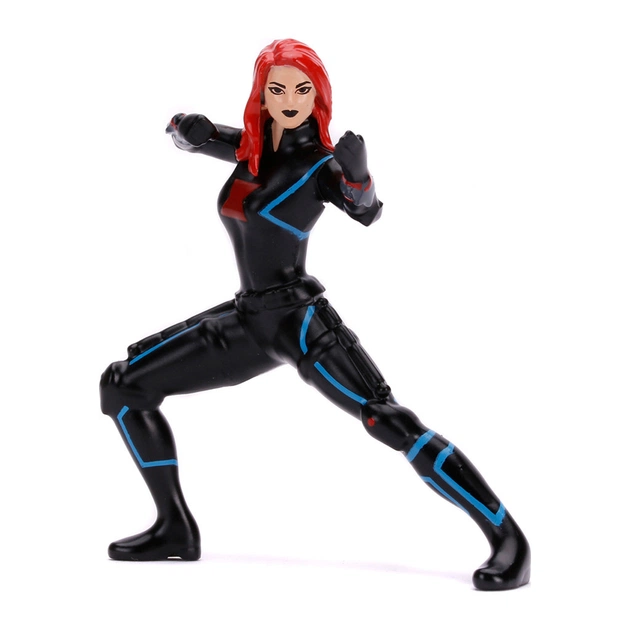 Машина Jada металева Марвел Месники Chevrolet Corvette (1966) + фігурка Чорної вдови 1:24 (253225014) - picture 3